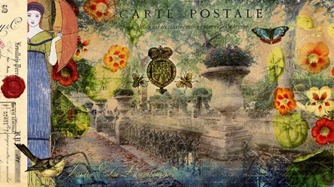 Framed Luxembourg Promenade Print