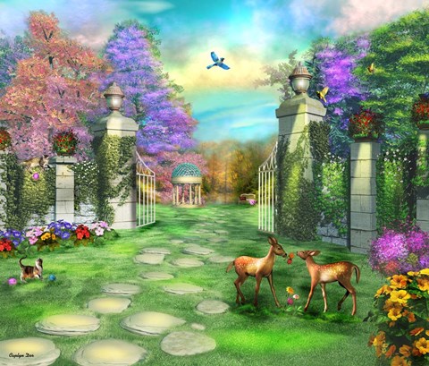 Framed Gate of Tranquility Print