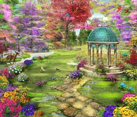 Framed Land of Contemplation Print