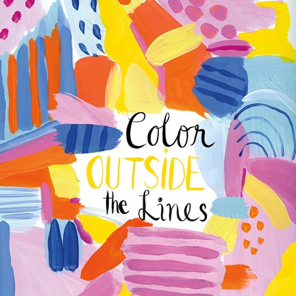 Framed Abstract Affirmations I Print