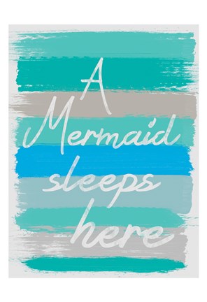 Framed Mermaid Sleep Print