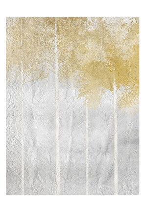 Framed Golden Trees 2 Print