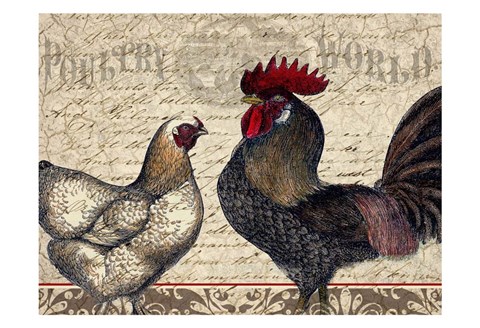 Framed Poultry World Print