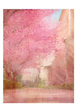 Framed Pink Pathway Print