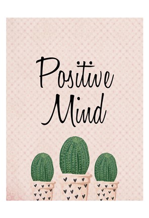 Framed Positive Mind Print