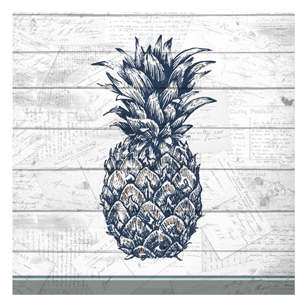 Framed Country Pineapple 1 Print