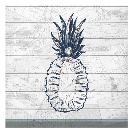 Framed Country Pineapple 2 Print