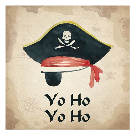 Framed Yo Ho Yo Ho 1 Print