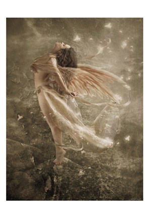 Framed Winged Fairie I Print