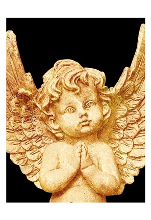 Framed Golden Angel Print