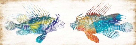 Framed Fish Kiss Print