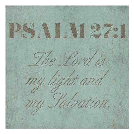 Framed Vintage Psalm Print