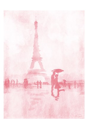 Framed Blush Rain Print