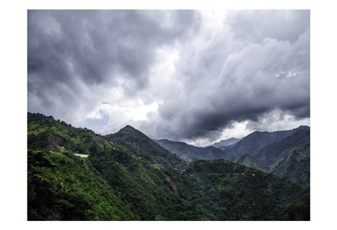 Framed Hills And Vally Print