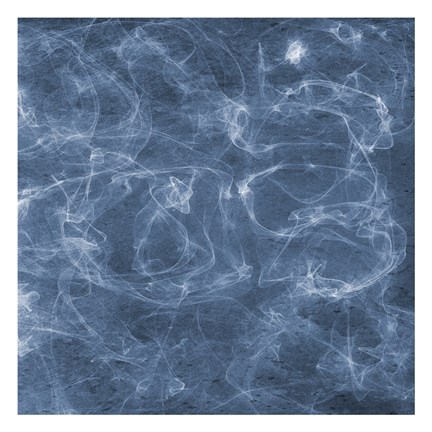 Framed Blue Smoke 2 Print