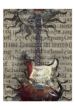 Framed Elecric Guitar Print