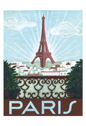 Framed Paris View Print