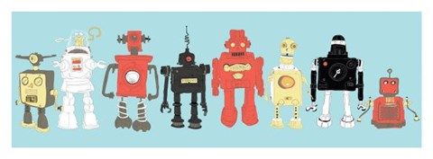 Framed Robot Horizon Print