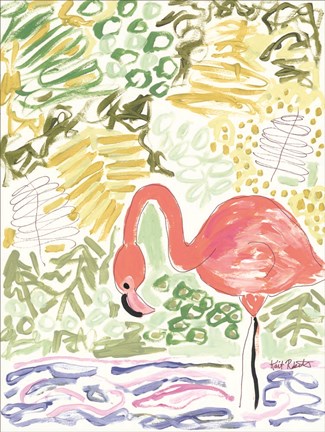 Framed Fancy the Flamingo Print