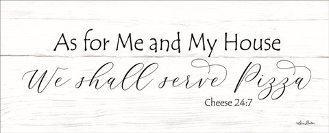 Framed We Serve Pizza Print