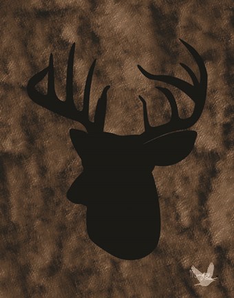 Framed Woodland Buck 3 Print