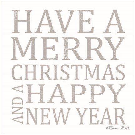 Framed Have a Merry Christmas Print