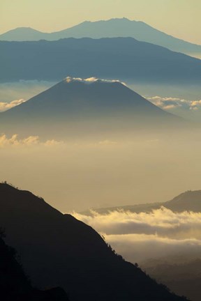 Framed Indonesia, East Java, Mount Bromo Volcano at Sunrise Print