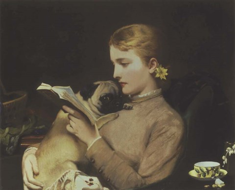 Framed Blond and Brunette, 1879 Print