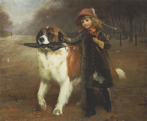 Framed Off to School Print