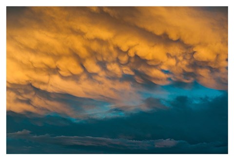 Framed Golden Clouds Print