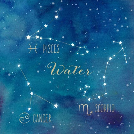 Framed Star Sign Water Print
