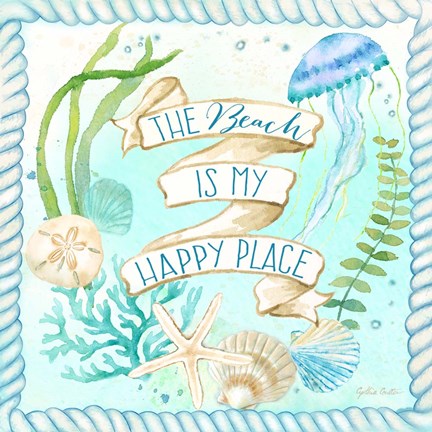 Framed Mermaid Dreams III Print