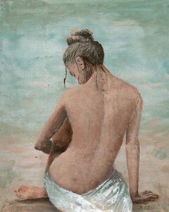 Framed Study of a Woman I (head left) Print