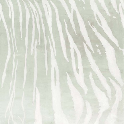 Framed Soft Animal Prints Gray Tiger Print