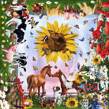 Framed LIfe on the Farm 3 Print