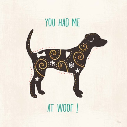 Framed Otomi Dogs IV Print