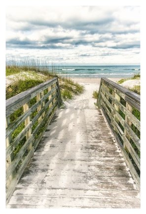 Framed Seaside Entry Print