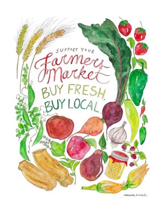 Framed Farmer's Market Print