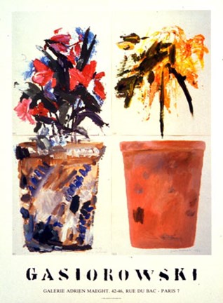 Framed Pots de Fleurs #187-188 Print