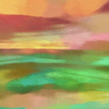 Framed Abstract Landscape III Print