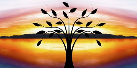 Framed Tree Silhouette Print