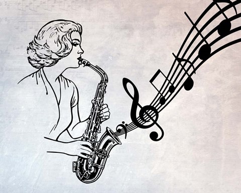 Framed Music in My Ears Print