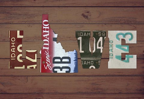 Framed ID State Love Print