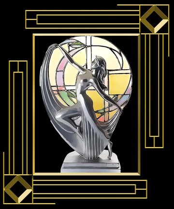 Framed Art Deco Lamp Print
