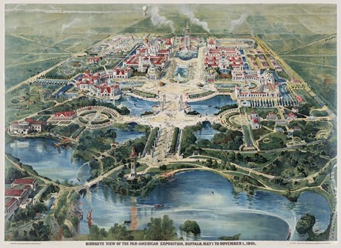 Framed Pan-American Exposition, Buffalo Ny 1901 Print