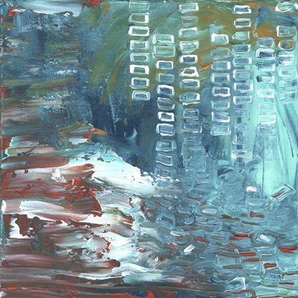 Framed Brick Waves Print