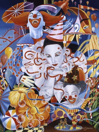 Framed Be A Clown Print