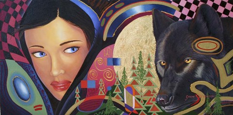 Framed In The Forest Print