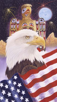 Framed Liberty And Freedom Print