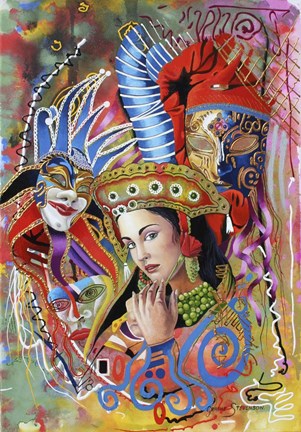 Framed Mardi Gras Print